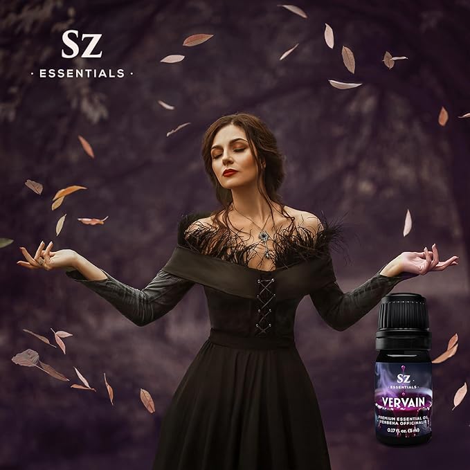Vervain Oil – Evil Spirit Protection, Love Spell, Witchcraft, Magickal Healing, Aromatherapy & Diffuser Use, Natural Perfumery, Candle Rituals, Anointing, Hoodoo, Wiccan, Voodoo - Vegan