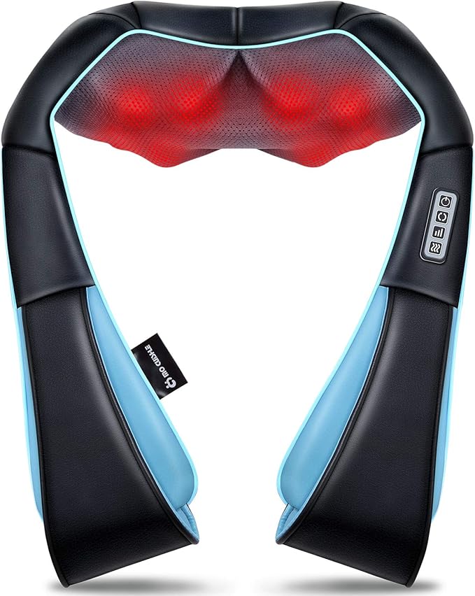Mo Cuishle Fathers Day Dad Gifts, Shiatsu Back Shoulder and Neck Massager with Heat, Electric Deep Tissue 4D Kneading Massage, Best Gifts for Women Men Mom Wife Husband her him, Mothers Day, Christmas