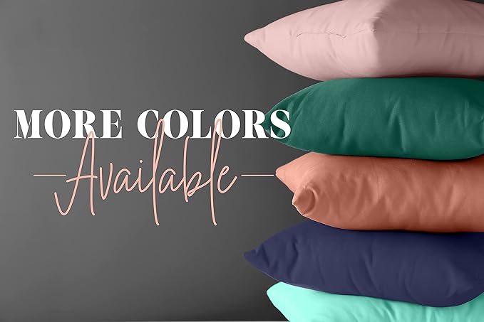 Elegant Comfort 6-PACK Solid Pillowcases 1500 Premium Hotel Quality Microfiber - Smooth Weave, Wrinkle and Stain Resistant, Easy Slip-On, 6-Piece Set, Standard/Queen Pillowcase, Cream