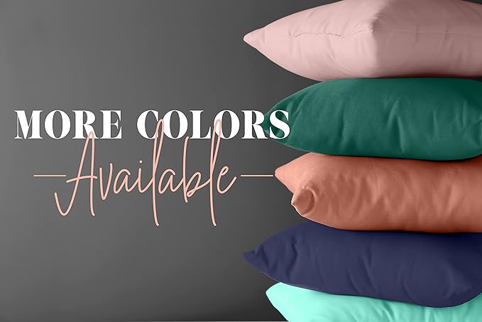 Elegant Comfort 4-PACK Solid Pillowcases 1500 Premium Hotel Quality Microfiber - Smooth Weave, Wrinkle and Stain Resistant, Easy Slip-On, 4-Piece Set, Standard/Queen Pillowcase, Burgundy
