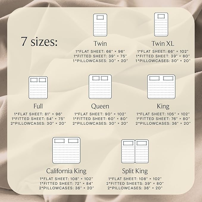 LuxClub Twin Sheets - Soft Bed Sheets for Kids, 3 PC Deep Pockets 18" Eco Friendly Wrinkle Free Fitted Sheets Machine Washable Hotel Bedding Silky Soft - Light Khaki