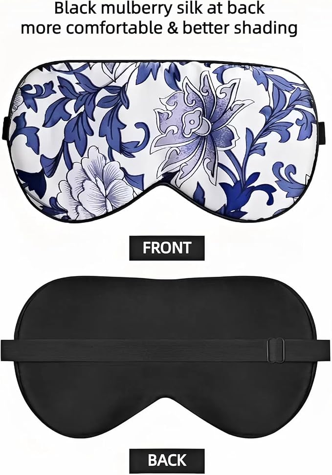 100% Nature Silk Sleep Mask Mulberry Silk Shading Eye Mask, Rock Grey