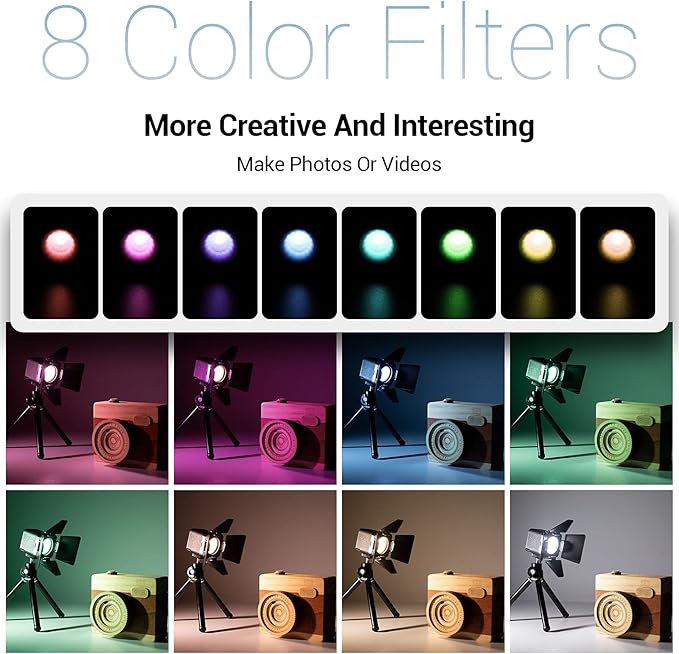 SmallRig RM01 Mini LED Video Light (3 Pack), Waterproof Portable Lighting Kit with Gels, Barndoor, Diffuser, Dimmable Fill Light 5600K CRI95, Lume Cube Camera Light for Stop Motion, Macro Photography