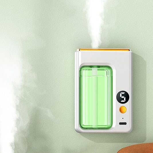 Automatic Aromatherapy Diffuser, Wall Mounted Standing Automatic Perfume Dispenser with Dual Use Automatic Fragrance Dispenser for Bathroom and Living Room