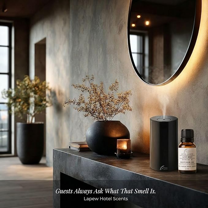 Lapew Hotel Scents Luxury Diffuser Oil | Azzurro Suite 81 | Inspired by Capri Blue Volcano | Hotel Fragrance Oil for Nebulizer & Waterless Diffuser | 10ml