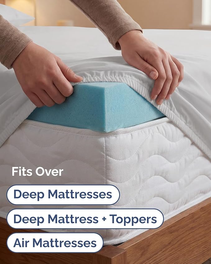 Extra Deep Twin XL Sheet Set - 4 Piece Breathable and Cooling Sheets - Hotel Luxury Bedding for Women, Men, Kids & Teens - Easy & Secure Fit - Soft and Wrinkle Free - Extra Deep Pockets - French Grey