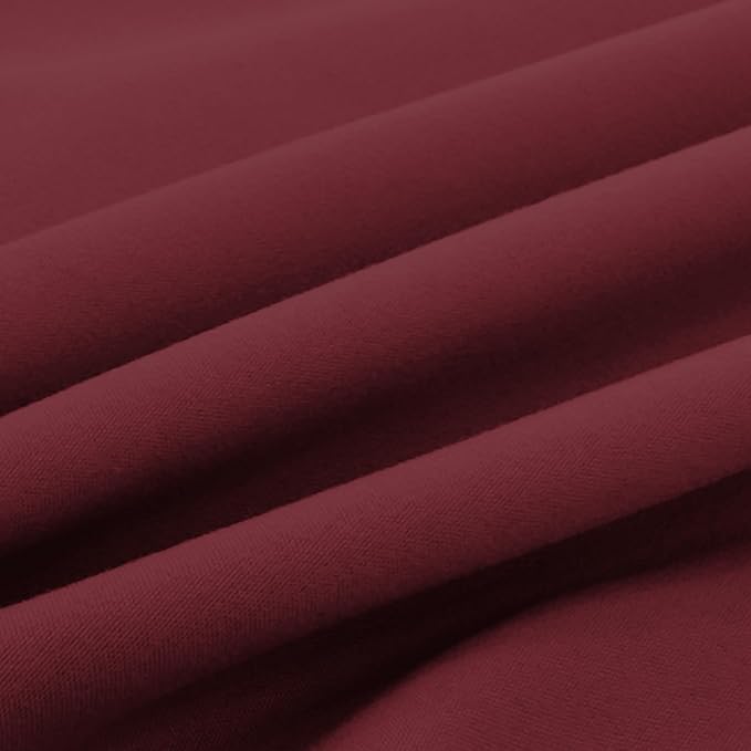 Elegant Comfort Luxury Ultra-Soft 2-Piece Pillowcase Set - 1500 Premium Hotel Quality Microfiber Double Brushed - Wrinkle Resistant, Standard/Queen, Burgundy