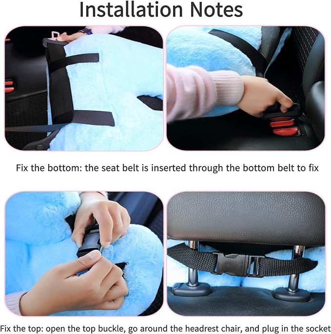 FHSGGP Travel Pillow Car Pillow Kid Car Sleeping The Sleeping Aid for Adults and Kids on Road Trips Kids Travel Pillow Colorful Green