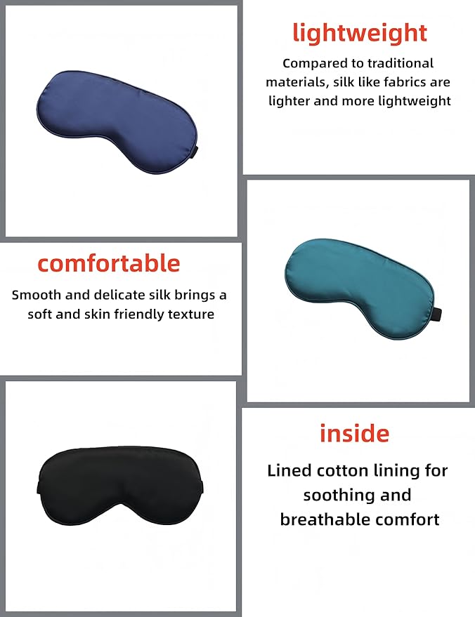 1 Pack Double-Sided Mulberry Silk Eye Mask, Adjustable Ear-Hook Design Cool Breathable Sleep Mask, Non-stifling Eye Cover for Side Sleeping(Green)
