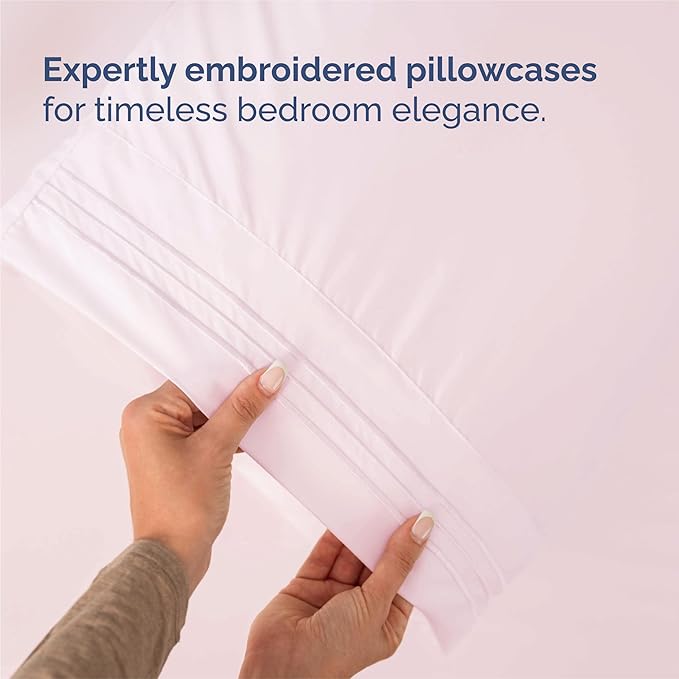 King Size 4 Piece Sheet Set - Comfy Breathable & Cooling Sheets - Hotel Luxury Bed Sheets for Women & Men - Deep Pockets, Easy-Fit, Soft & Wrinkle Free Sheets - Lavender Pink Oeko-Tex Bed Sheet Set