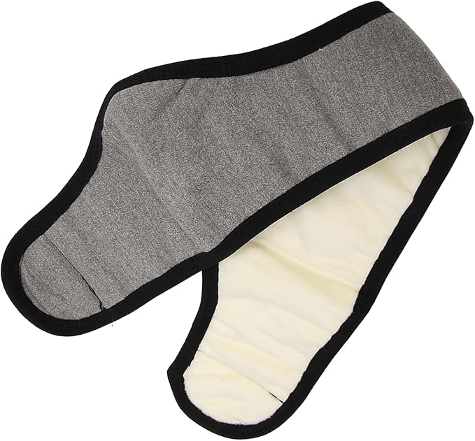 Sleep Mask for Side Sleeper Women Men, Eye Mask for Sleeping Light Blocking, Sleeping Ear Wrap Ear Adjustable Breathable Warm for Flight Nap (Gray)