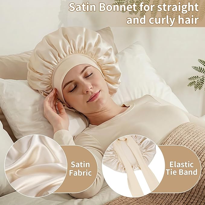 Self Care Gifts Baskets for Women, Relaxing Spa Care Package for Women, Mother's Day Birthday Gift Get Well Soon Gifts Baskets Thinking of You Gift, Spa Gift Basket with Bonnet & Massgae Comb, Beige