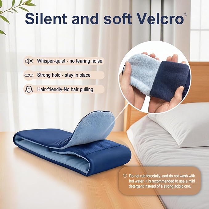 Sleep Mask for Side Sleepers, Zero Pressure Cloud-Like Comfort, Ear Coverage Design, Dual-Sided Cooling & Soft Bamboo Fiber, Silent Strap, Breathable Travel Sleep Mask, Thoughtful Gift for Men Women