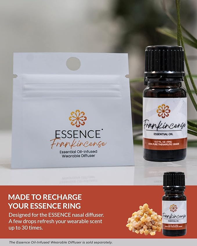 Essence Frankincense Essential Oil, 5 ml | Aromatherapy Oil for Diffusers & Personal Use | Natural Fragrance for Relaxation, Clarity & Wellness | Made in USA | Earthy & Calming Scent