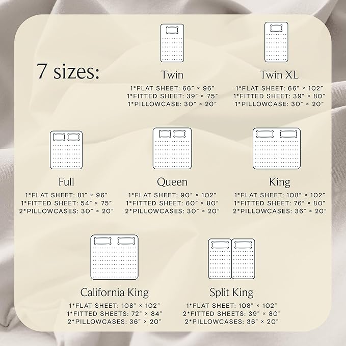 LuxClub 4 PC Sheet Set Bed Sheets Deep Pockets 18" Eco Friendly Wrinkle Free Cooling Machine Washable Hotel Bedding Silky Soft - Linen King