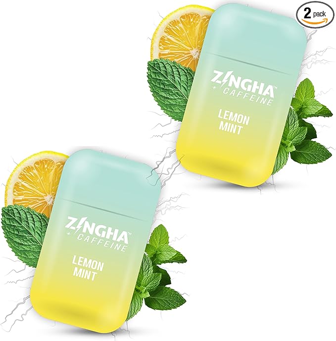 Z!NGHA Caffeinated Aromatherapy Nasal Inhaler Stick - Energy Nasal Stick with Peppermint & Eucalyptus Essential Oils - Natural Focus & Alertness Support, Sweet Surge
