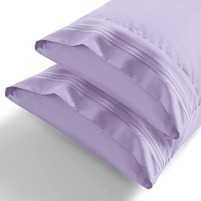 Elegant Comfort Premium Hotel Quality 2-Piece Pillowcase Set, Luxury & Softest 1500 Thread Count Egyptian Quality Bedding Pillowcases, Wrinkle and Fade Resistant