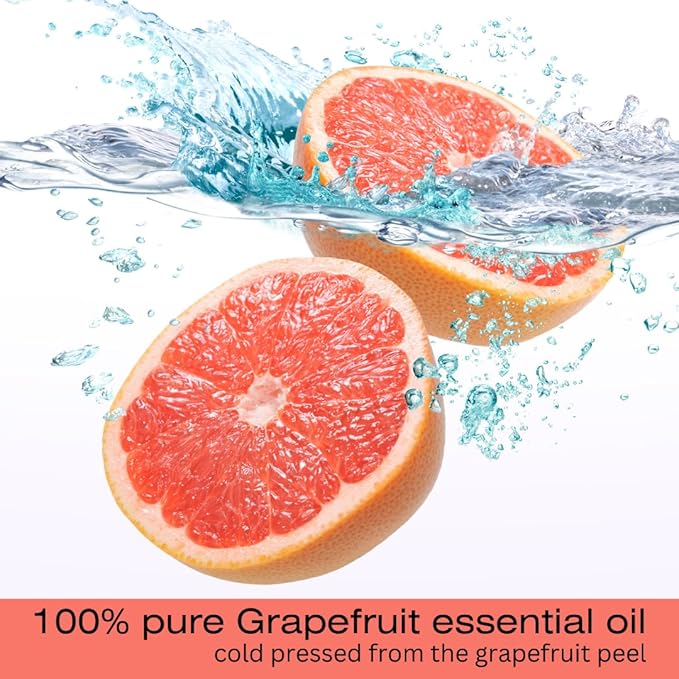 GreenHealth Grapefruit Essential Oil Pink – 32 fl oz (946 ml) – 100% Pure Therapeutic Grade – Aluminum Bottle with Plug Cap – Natural Aromatherapy Oil Bulk Size
