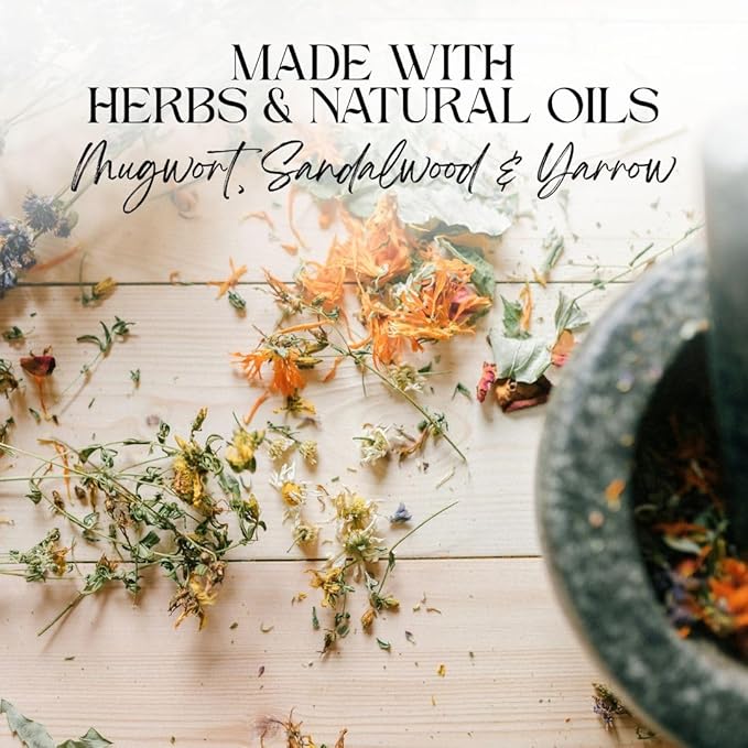 CIRCE Divination Spell Oil - Invite Clarity, Connection, Reflection & Insight - Add to Bath, Use in Rituals, Wear as Fragrance to Align w/Desires- Coconut Oil, Mugwort & Sandalwood Herbs - 1/2oz
