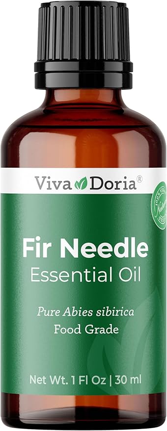 Viva Doria Fir Needle Essential Oil, 100% Pure, Natural Essential Oil, Undiluted, for Aromatherapy | Food Grade, 30 mL (1 Fluid Ounce)