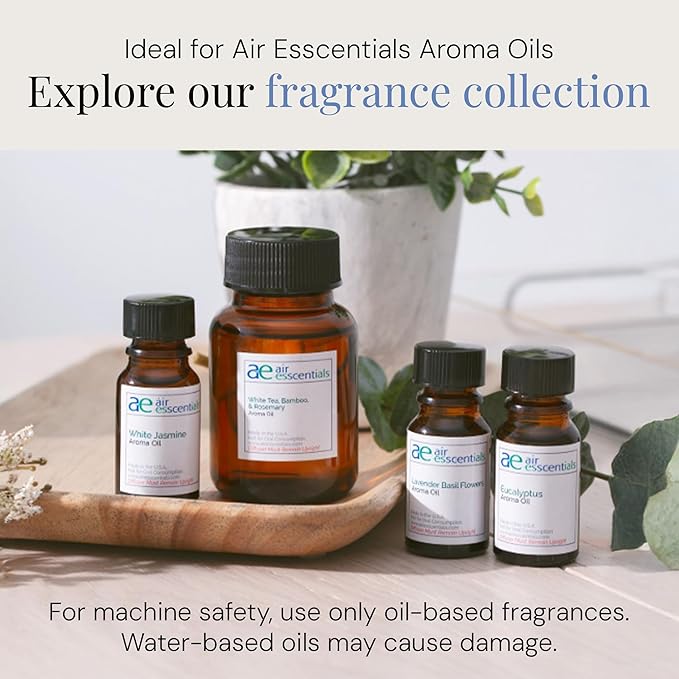 Air Esscentials The Radiant Smart Scent Air Machine – Large, Waterless Nebulizing Oil Diffuser for Whole Home & Commercial Use, Bluetooth/App Control, Covers 4,000 sq. ft., Black