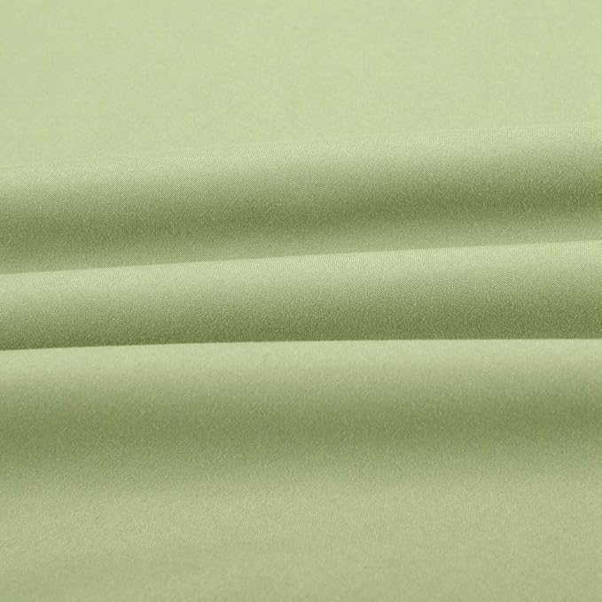 Sfoothome Full Sheets Set - Sage Green Hotel Luxury 4-Piece Bed Set, Extra Deep Pocket, 1800 Series Bedding Set, Wrinkle & Fade Resistant, Sheet & Pillow Case Set (Full, Sage Green)