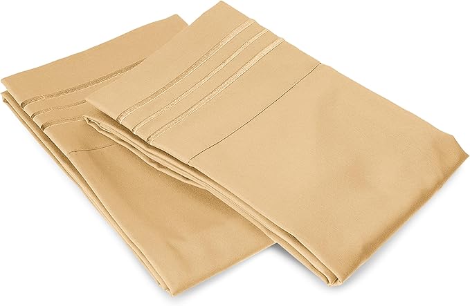 Elegant Comfort Premium Hotel Quality 2-Piece Pillowcase Set, Luxury & Softest 1500 Thread Count Egyptian Quality Bedding Pillowcases, Wrinkle and Fade Resistant