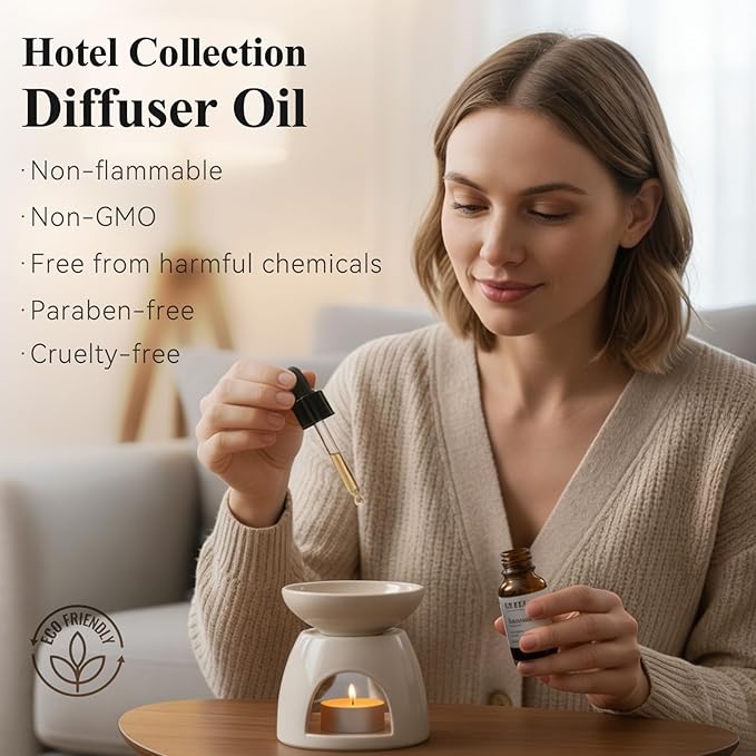 Hotel Scent Essential Oil Hotel Collection Waterless Diffuser Oil - Premium Fragrance Oil for Ultrasonic and Waterless Diffusers and Crafting - 4 Fl Oz