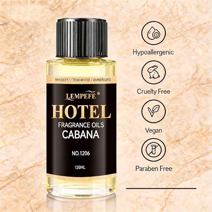 Luxury Hotel Scent Aroma Oil 120 mL (4.06 fl oz), Inspired 5 Star Hotel Fragrance Oil for Diffuser, Long Lasting Calming Aromatherapy Oil