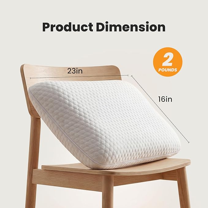 NEWBULIG Cooling Gel Memory Foam Pillow for Neck Pain Relief - Breathable Mesh with Washable Cover Standard Size Bed Pillows for Side & Back Sleepers, CertiPUR-US & Oeko-TEX Certified, 2 PCS, White