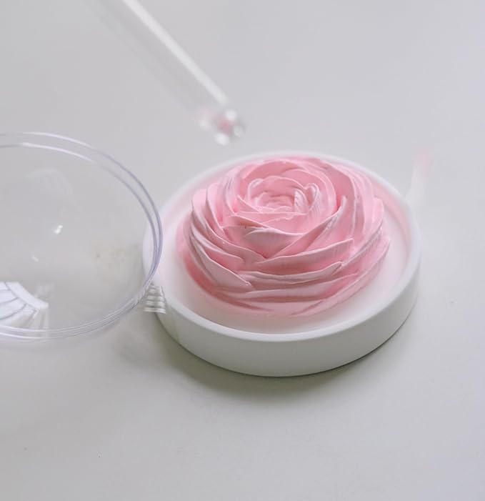 Essential Oil Passive Flower Diffuser -Non-Electric Peony Flower Porcelain Aromatherapy Diffusers for Small Mini Room, Desk Decorative, Bathroom (Pink, Rose)