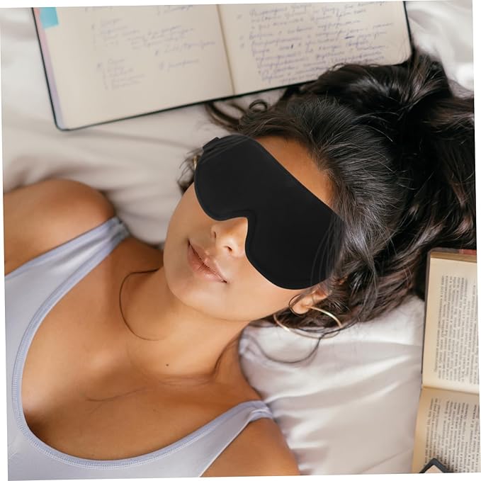 Eye Mask Comfortable Design for Total Light Blockage Adjustable and Breathable Night Eyeshade for Travel Office and Napping for Light Sensitivity