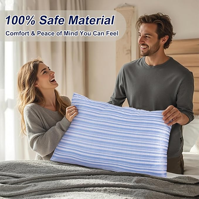 Cooling Pillow King Size Pillows Set of 4, Hotel Collection Bed Pillow for Sleeping King 4 Pack for Back, Stomach or Side Sleepers, Soft and Supportive Washable Pillows for Bedroom