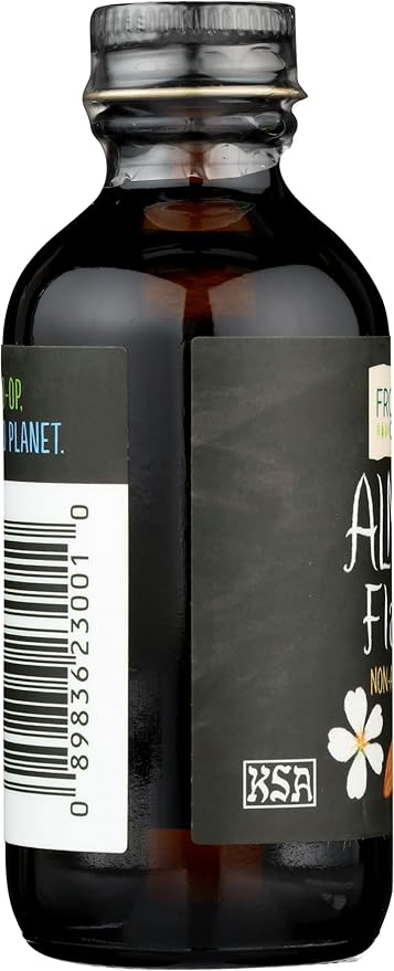 Frontier Co-op Organic Almond Extract, 2 Ounce Glass Jar, Warm Sugar-free Vegan Flavor for Desserts, Coffee and Smoothies