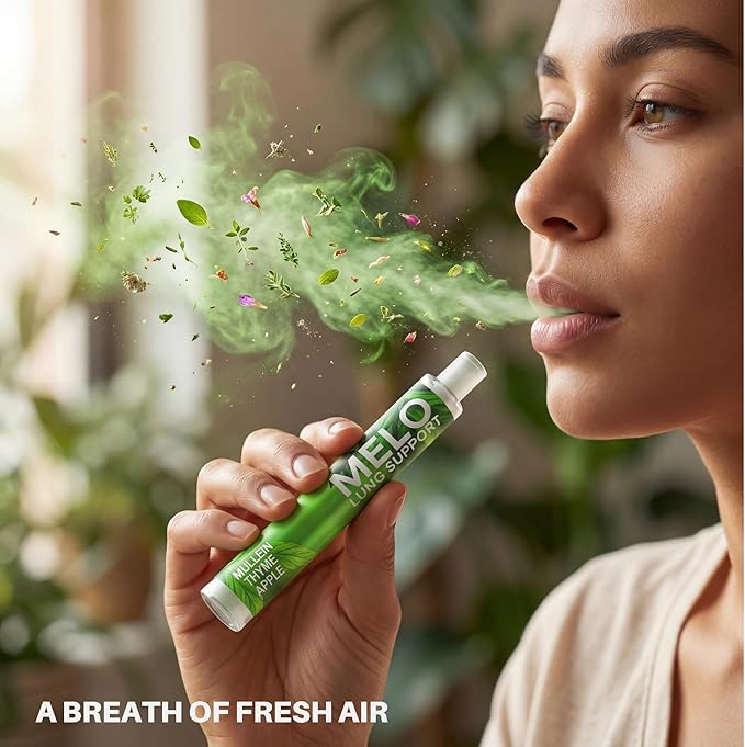 Quit Smoking Inhaler Stick with Mullein, Thyme & Refreshing Apple Flavor - Plant-Based, Nicotine Free Vapors Pens for Relaxation & Respiratory Wellness - Upto 600 Puffs