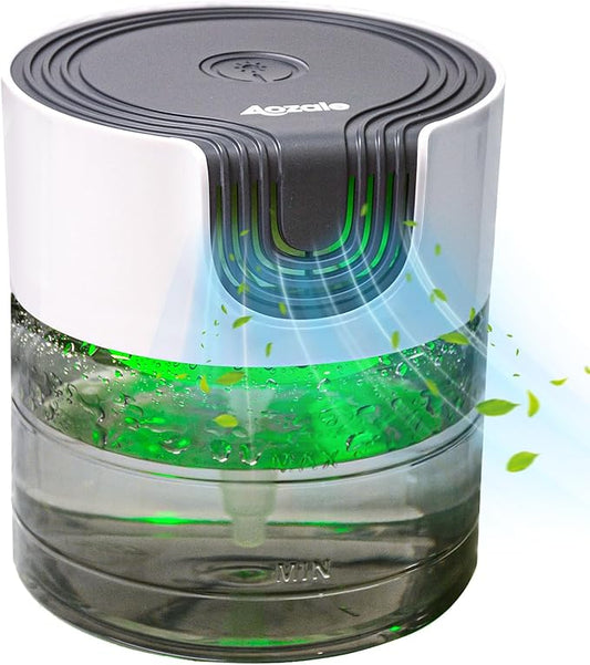 Aozale Water Air Revitalizer & Humidifier, Variable Speed Water-Based Air Cleaner & Aroma Diffuser with 7-Color LED Light – for Home, Pet Odors, Smoke & Relaxing White Noise