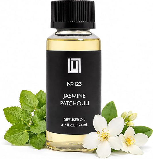 Aroma by Lulu - Jasmine & Patchouli - Luxury Fragrance Oil for Waterless Cold Air Diffusers - Aromatherapy Fragrance Oil Blend for The Home or Office