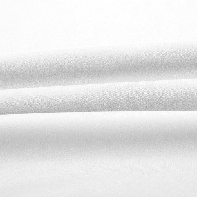 Sfoothome Full Sheets Set - White Hotel Luxury 4-Piece Bed Set, Extra Deep Pocket, 1800 Series Bedding Set, Sheet & Pillow Case Set (Full, White)