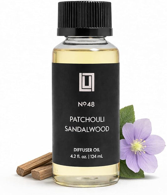 Aroma by Lulu - Patchouli Sandalwood - Luxury Fragrance Oil for Waterless Cold Air Diffusers - Aromatherapy Fragrance Oil Blend for The Home or Office