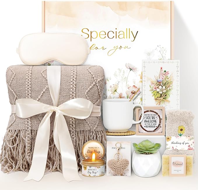 Mothers Day Gifts for Mom Wife Grandma Her Friends Sister,Birthday Gifts for Women Mom Daughter, Get Well Self Care Gift,Sympathy Gift Baskets Spa Gifts Set Thinking of You Inspirational Gift