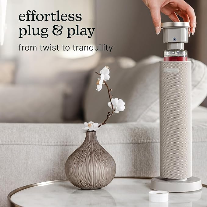 Homedics SereneScent Waterless Diffuser Oil Refill — Sugar Cookie (120ml). Clean, Safe & Decadent Vanilla Caramel Fragrance. Compatible with SereneScent Diffusers. Easy Twist Plug & Play.