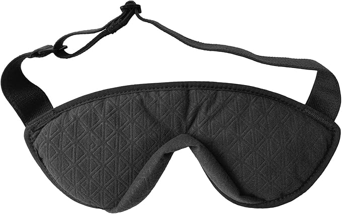 Eagle Creek Sandman Sleep Mask – Ultra-Soft, Light-Blocking Eye Mask with Adjustable Strap for Comfortable Rest & Travel - Lightweight & Durable Design - Black