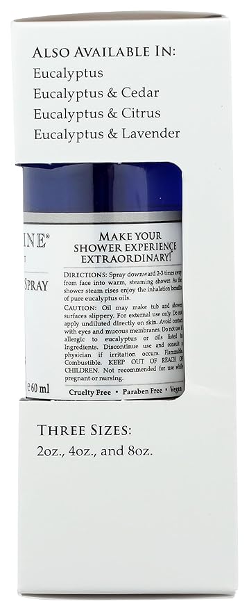 Travertine Spa Steam Shower Spray, Eucalyptus, 2 oz.