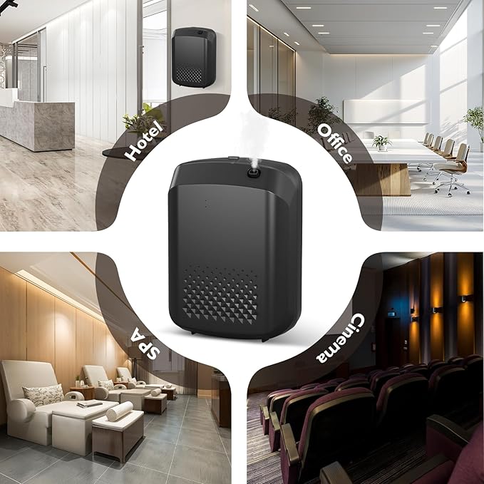 Waterless Essential Oil Diffuser, Yofuly Smart Scent Air Machine for Home, Cold Air Fragrance Diffuser for Large Area, Spa, Office and Business Use, 1500 Sq. Ft Coverage Hotel Collection Diffuser