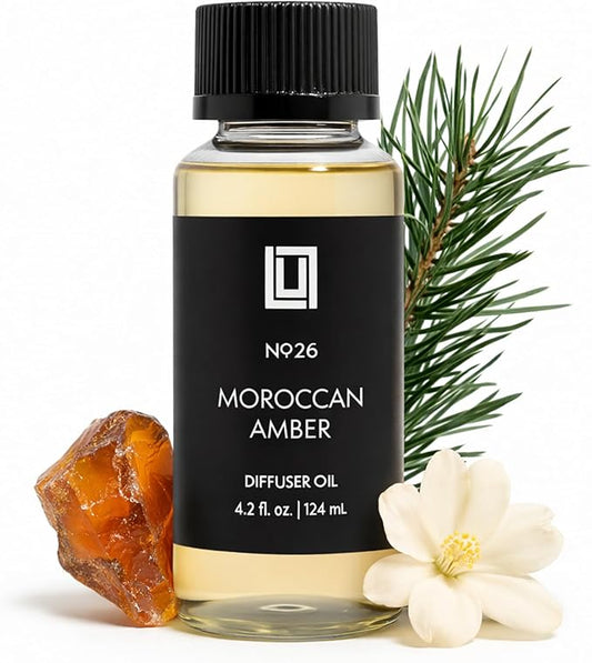 Aroma by Lulu - Moroccan Amber - Luxury Fragrance Oil for Waterless Cold Air Diffusers - Aromatherapy Fragrance Oil Blend for The Home or Office