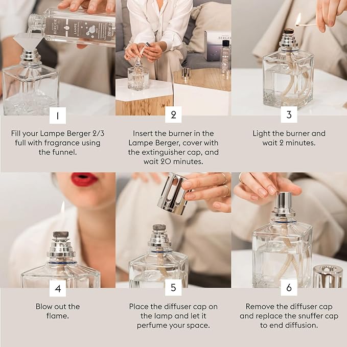 Maison Berger Celestial Aqua Lampe Berger Refill, 500 ml (16.9 fl oz), 2-in-1 Catalytic System, Neutralizes Odors and Diffuses Fragrance, Marine Notes, Orange, Sage, Made in France