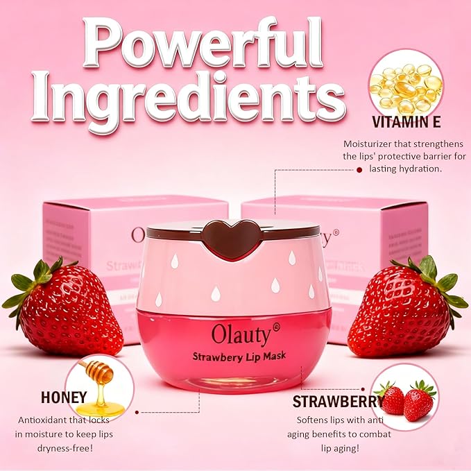 6Pcs Bee Lip Balm Honey Pot, Strawberry, Watermelon, Apple Lime, Cherry, Mint, Honey Lip Balm Bulk, Lip Mask Sleeping Prevention Lip Dry Set, Lip Balms & Moisturizers, Mothers Day Gifts
