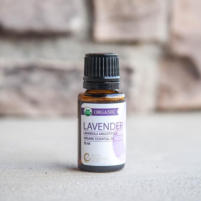 Rocky Mountain Oils Organic Lavender Essential Oil - Aromatherapy Essential Oils for Diffuser, Topical, and Home - 15ml