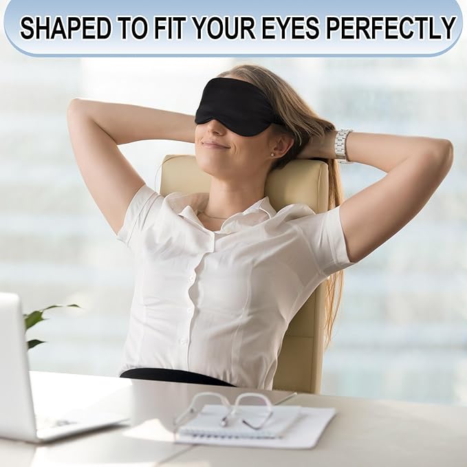 Geyoga 24 Pcs Silk Sleep Masks Soft Satin Eye Masks for Sleeping with Adjustable Elastic Strap Comfortable Blindfold Eyeshade for Men Women Travel Nap Night Sleep(Black, Grey, Navy, Pink)