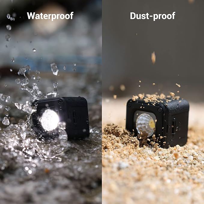 SmallRig RM01 Mini LED Video Light (3 Pack), Waterproof Portable Lighting Kit with Gels, Barndoor, Diffuser, Dimmable Fill Light 5600K CRI95, Lume Cube Camera Light for Stop Motion, Macro Photography